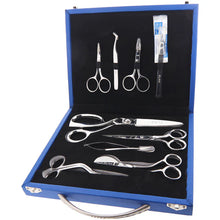 Load image into Gallery viewer, 9 Piece Elna Sewing &amp; Embroidery Scissor &amp; Accessory Set