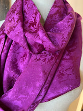 Load image into Gallery viewer, Fabulous Fuchsia 100% Silk Charmeuse Scarf