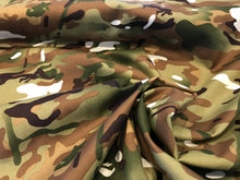 Load image into Gallery viewer, #1031 Green Camo 100% Cotton Remnant. 2x available