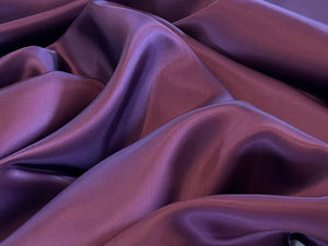 Designer Elegant Eggplant 100% Bemberg Lining.    1/4 Metre Price