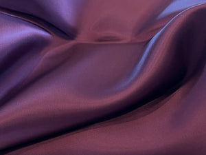 Designer Elegant Eggplant 100% Bemberg Lining.    1/4 Metre Price