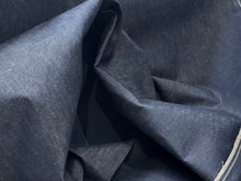 Load image into Gallery viewer, Designer Blue Fleck  62% Cotton 38% Linen  Japanese Denim 1/4 Metre Price