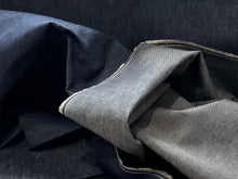 Load image into Gallery viewer, Designer Blue Fleck  62% Cotton 38% Linen  Japanese Denim 1/4 Metre Price