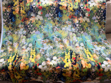 Load image into Gallery viewer, Italian Monet Floral 100% Silk Crepe de Chine     1/4 Metre Price