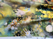 Load image into Gallery viewer, Italian Monet Floral 100% Silk Crepe de Chine     1/4 Metre Price