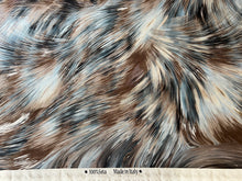 Load image into Gallery viewer, Italian Brushstroke  Abstract 100% Silk Crepe de Chine     1/4 Metre Price
