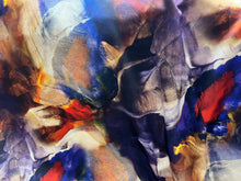 Load image into Gallery viewer, Italian Multicoloured Abstract 100% Silk Crepe de Chine     1/4 Metre Price