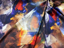 Load image into Gallery viewer, Italian Multicoloured Abstract 100% Silk Crepe de Chine     1/4 Metre Price