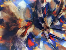 Load image into Gallery viewer, Italian Multicoloured Abstract 100% Silk Crepe de Chine     1/4 Metre Price