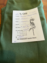 Load image into Gallery viewer, #1704 Fern Green Bamboo French Terry 67% Bamboo Rayon 28% Cotton 5% Spandex Knit Remnant