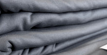 Load image into Gallery viewer, Grey Blue Bamboo French Terry 67% Bamboo Rayon 28% Cotton 5% Spandex Knit    PRICE PER METRE