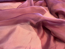 Load image into Gallery viewer, Iridescent Dusty Rose 100% Silk Chiffon      1/4 Metre Price