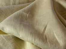 Load image into Gallery viewer, Sorbet Yellow Green 100% Linen     1/4 Meter Price