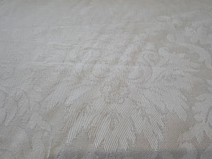 Ivory 100% Cotton Jacquard  1/4 Metre Price