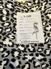 Load image into Gallery viewer, #1710 Designer Black Spotted Cat 100% Cotton Remnants 90% off!!