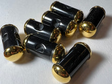 Load image into Gallery viewer, Black &amp; Gold Toggles  Blowout   Pkg of 7x