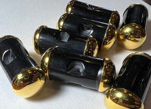 Load image into Gallery viewer, Black &amp; Gold Toggles  Blowout   Pkg of 7x