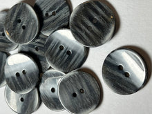 Load image into Gallery viewer, Black &amp; Grey 2 Hole buttons  Blowout   Pkg of 12