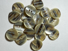 Load image into Gallery viewer, Tortoise Shell 7/8" 2 Hole buttons  Blowout   Pkg of 11