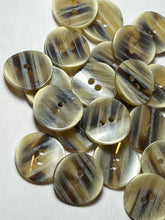 Load image into Gallery viewer, Tortoise Shell 7/8" 2 Hole buttons  Blowout   Pkg of 11
