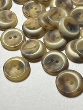 Load image into Gallery viewer, Two Tone Beige  3/4" 2 Hole buttons  Blowout   Pkg of 13