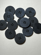 Load image into Gallery viewer, 1" Dark Navy Textured buttons  Blowout   Pkg of 12