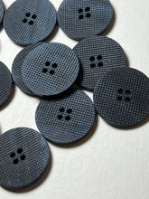 Load image into Gallery viewer, 1" Dark Navy Textured buttons  Blowout   Pkg of 12