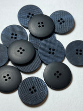 Load image into Gallery viewer, 1" Dark Navy Textured buttons  Blowout   Pkg of 12
