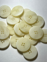 Load image into Gallery viewer, 1" Off White Textured buttons  Blowout   Pkg of 5