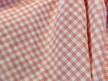Load image into Gallery viewer, #1483 Designer Bubblegum Pink  100% Cotton Gingham Remnant