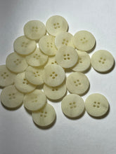Load image into Gallery viewer, 7/8" Off White Textured buttons  Blowout   Pkg of 12