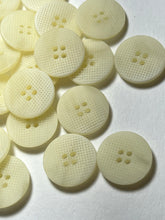 Load image into Gallery viewer, 7/8" Off White Textured buttons  Blowout   Pkg of 12