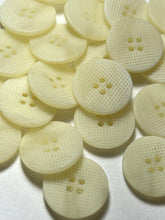 Load image into Gallery viewer, 7/8" Off White Textured buttons  Blowout   Pkg of 12