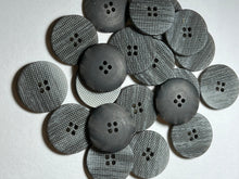 Load image into Gallery viewer, 1" Blue Grey Textured buttons  Blowout   Pkg of 12