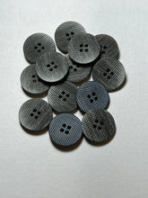 Load image into Gallery viewer, 1" Blue Grey Textured buttons  Blowout   Pkg of 12