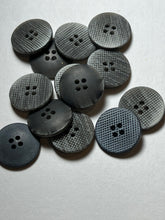 Load image into Gallery viewer, 1" Blue Grey Textured buttons  Blowout   Pkg of 12
