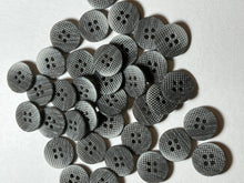 Load image into Gallery viewer, 7/8" Blue Grey Textured buttons  Blowout   Pkg of 13