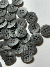 Load image into Gallery viewer, 5/8" Blue Grey Textured buttons  Blowout   Pkg of 13