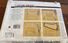 Load image into Gallery viewer, Vintage Vogue #1247 Swag, Shade and Window Valance