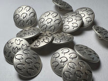 Load image into Gallery viewer, 1" Silver Metal Tulip buttons  Blowout   Pkg of 10