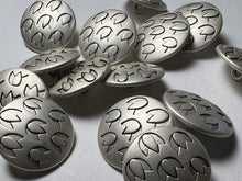 Load image into Gallery viewer, 1" Silver Metal Tulip buttons  Blowout   Pkg of 10