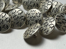Load image into Gallery viewer, 5/8" Silver Metal Tulip buttons  Blowout   Pkg of 12
