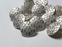 Load image into Gallery viewer, 5/8" Silver Metal Tulip buttons  Blowout   Pkg of 12