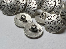 Load image into Gallery viewer, 5/8" Silver Metal Tulip buttons  Blowout   Pkg of 12
