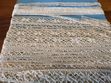 Load image into Gallery viewer, Vintage Box of Handmade Lace Trims. - 11 Styles
