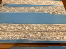 Load image into Gallery viewer, Vintage Box of Handmade Lace Trims. - 11 Styles