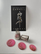 Load image into Gallery viewer, Pink Speckled 2 Hole Button.   Price per Button