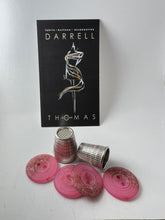 Load image into Gallery viewer, Pink Speckled 2 Hole Button.   Price per Button