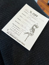 Load image into Gallery viewer, #1712 Black Waffle Knit 96% Bamboo Rayon 4% Spandex Knit Remnants