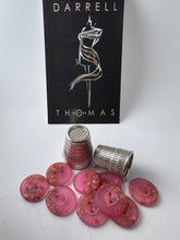 Load image into Gallery viewer, Pink Speckled 2 Hole Button.   Price per Button